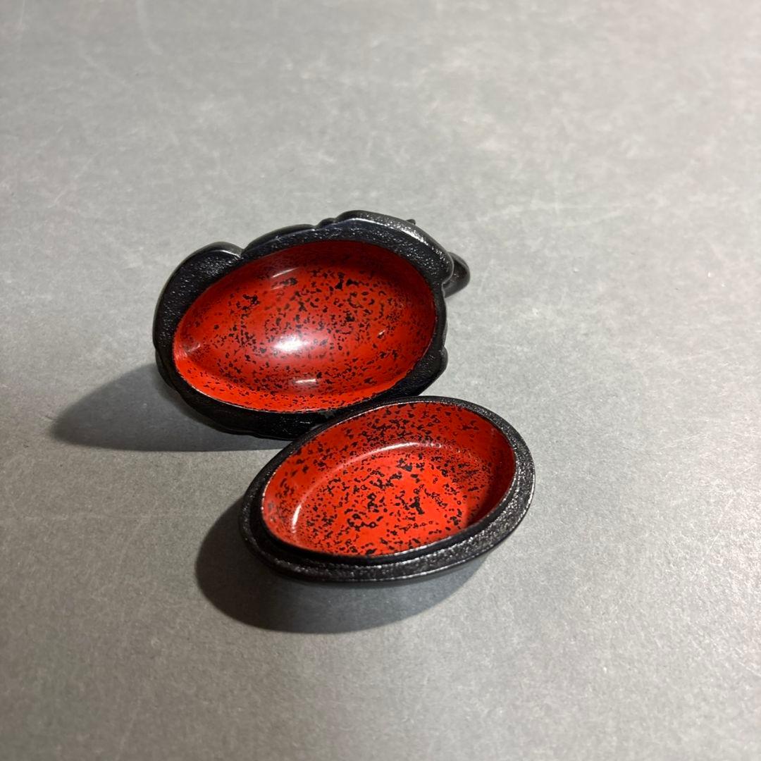 輪島塗 江尻美輪 玄舟 牛 香合 共箱