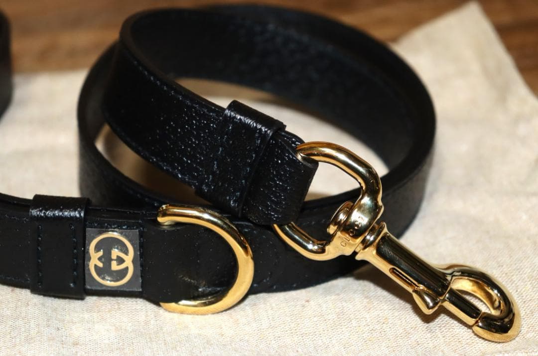 新品 GUCCI インターロッキングG ドッグリード