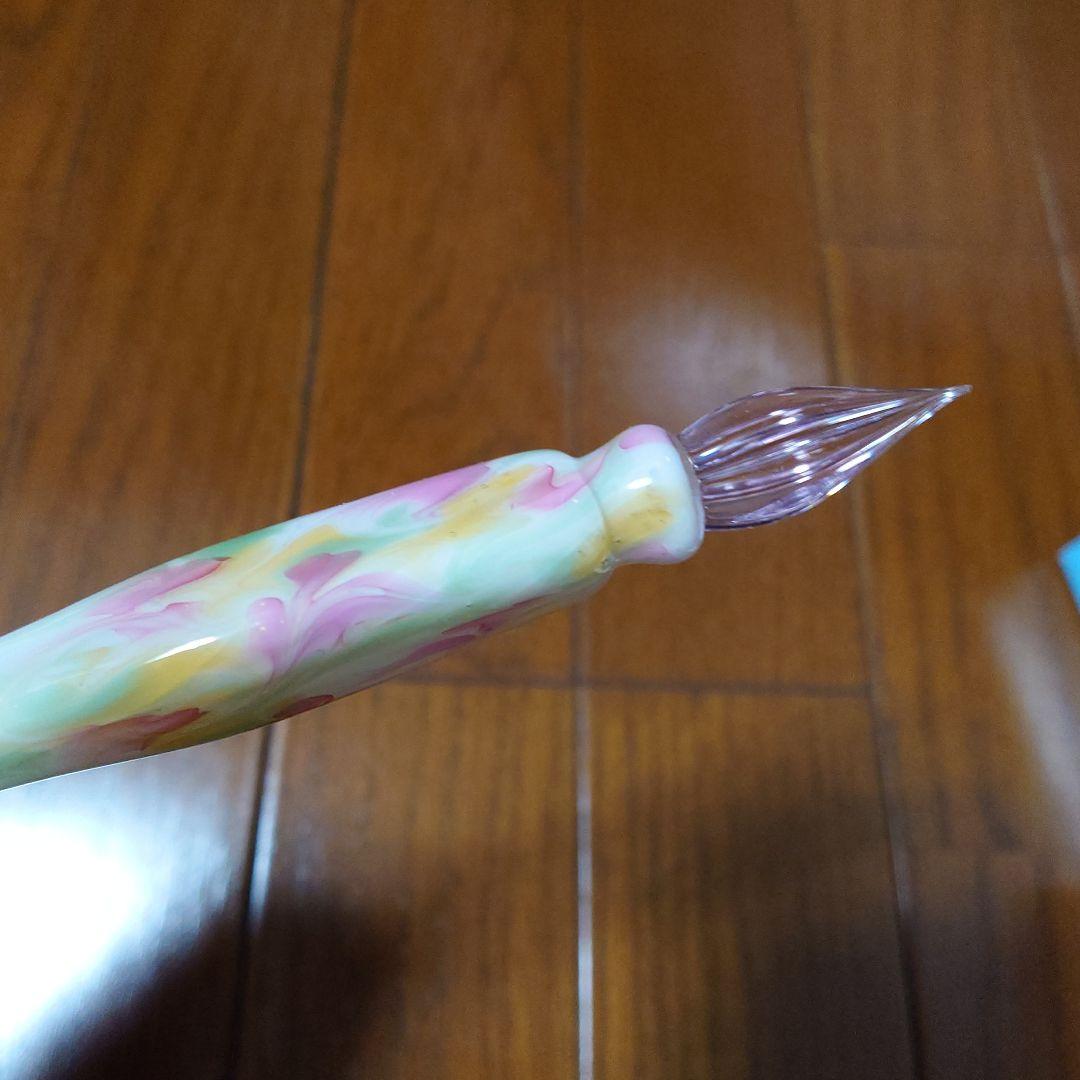 【最終価格】ガラスペン/万年筆 ガラススタジオひとつ房