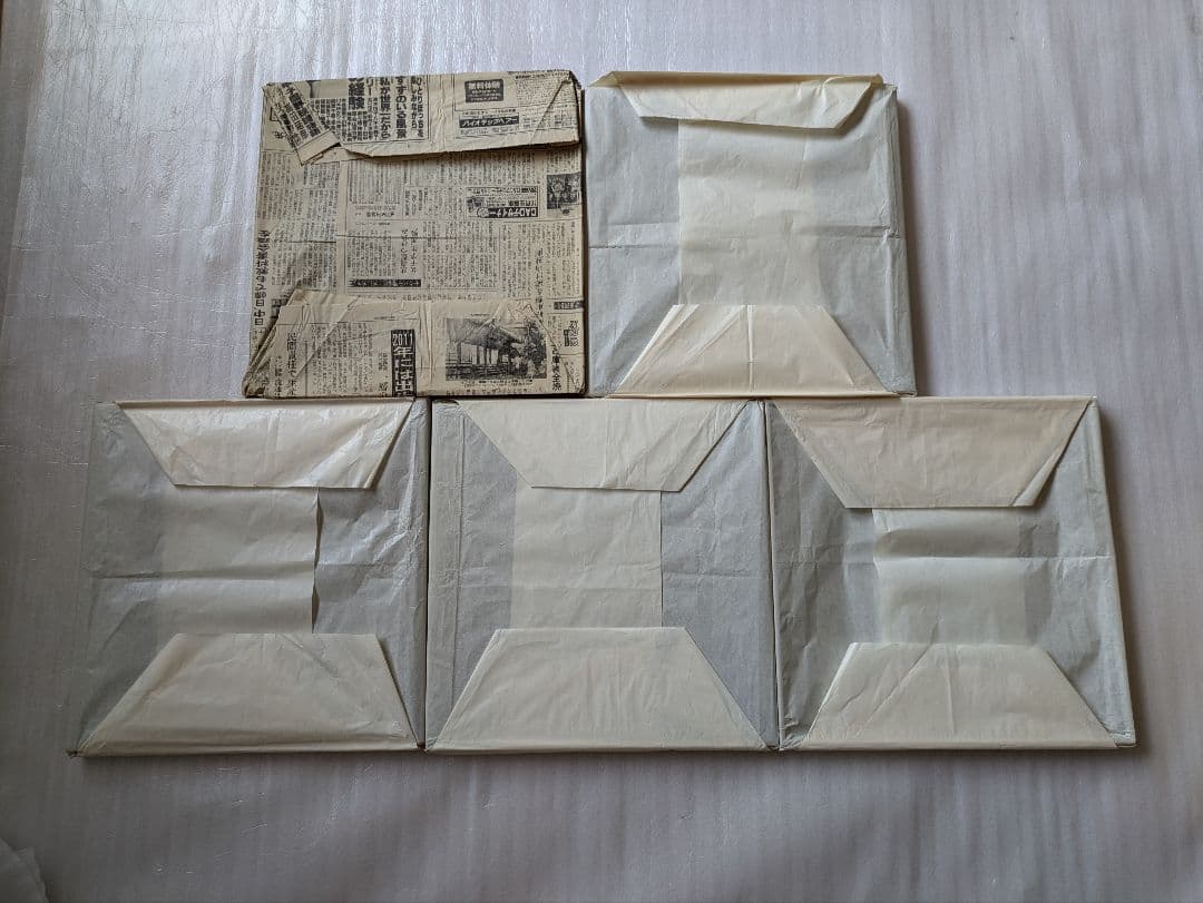 懐石道具 懐石膳 四方盆 10客 正角膳 紙箱入り　五客二箱