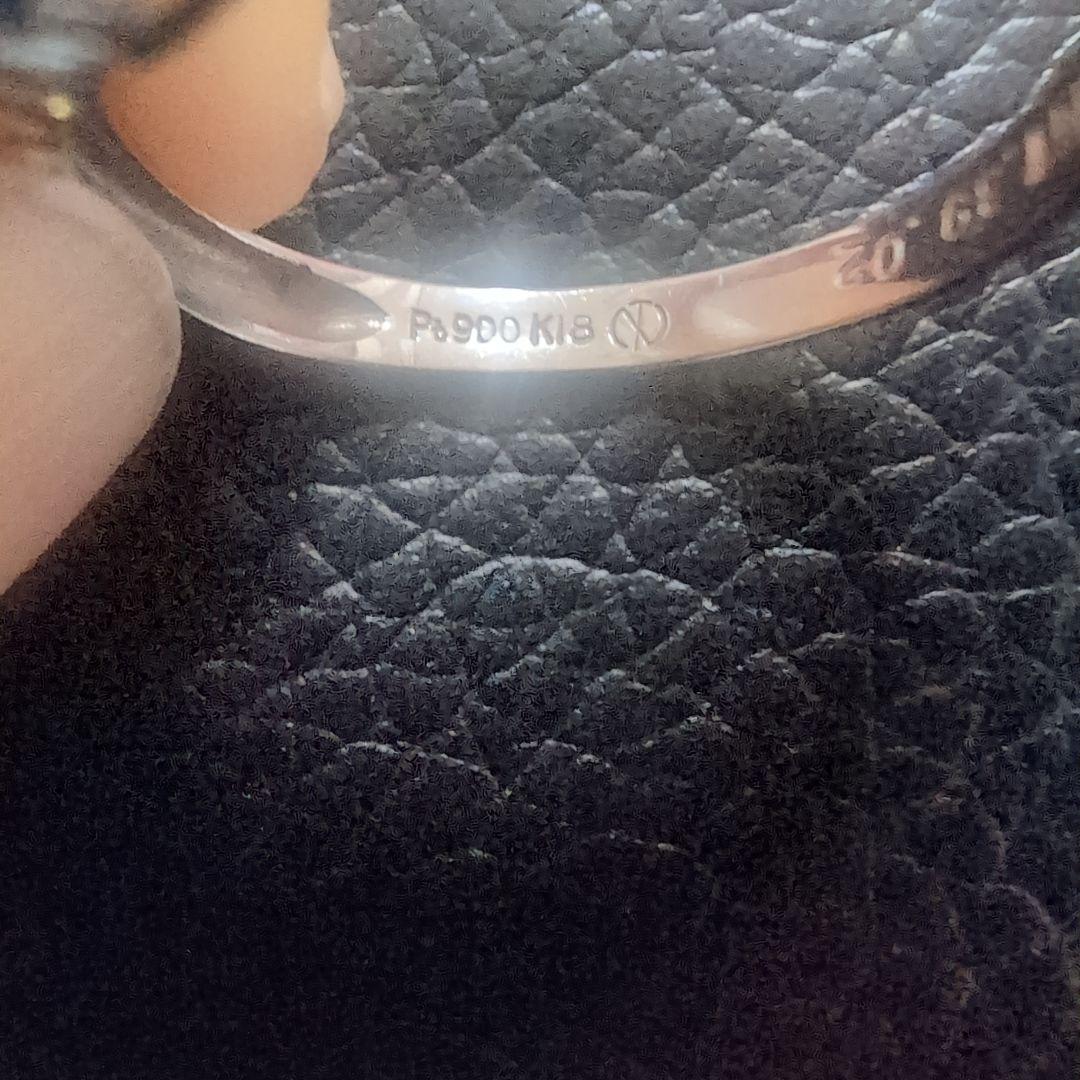 指輪　リング　18k　プラチナ900