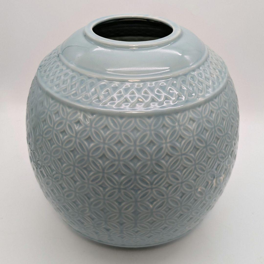 青磁 壺花瓶 壷 花生 花入 花器 フラワーベース 砥部焼？ 高麗青磁？ 置物