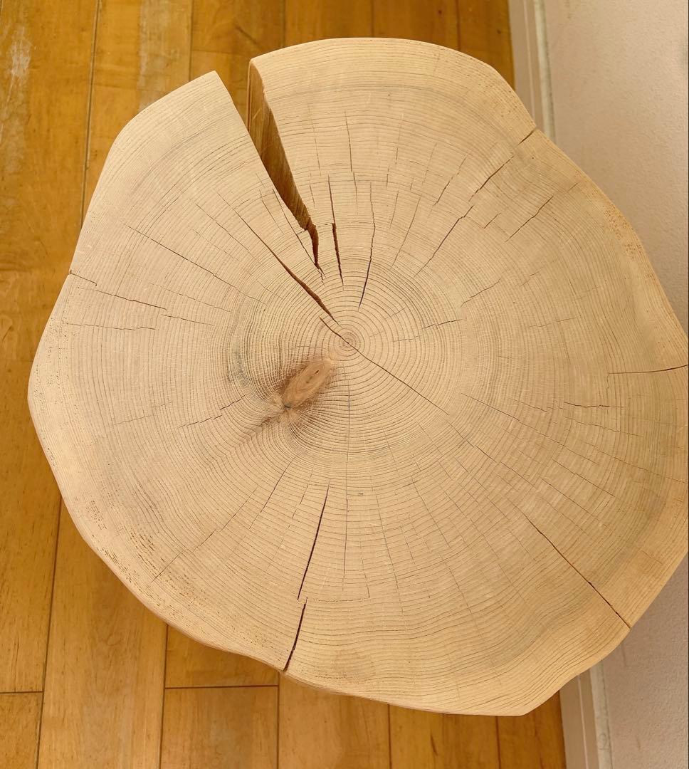 カルデサック　青森ヒバ丸太スツール　美品！週末お値下げ！