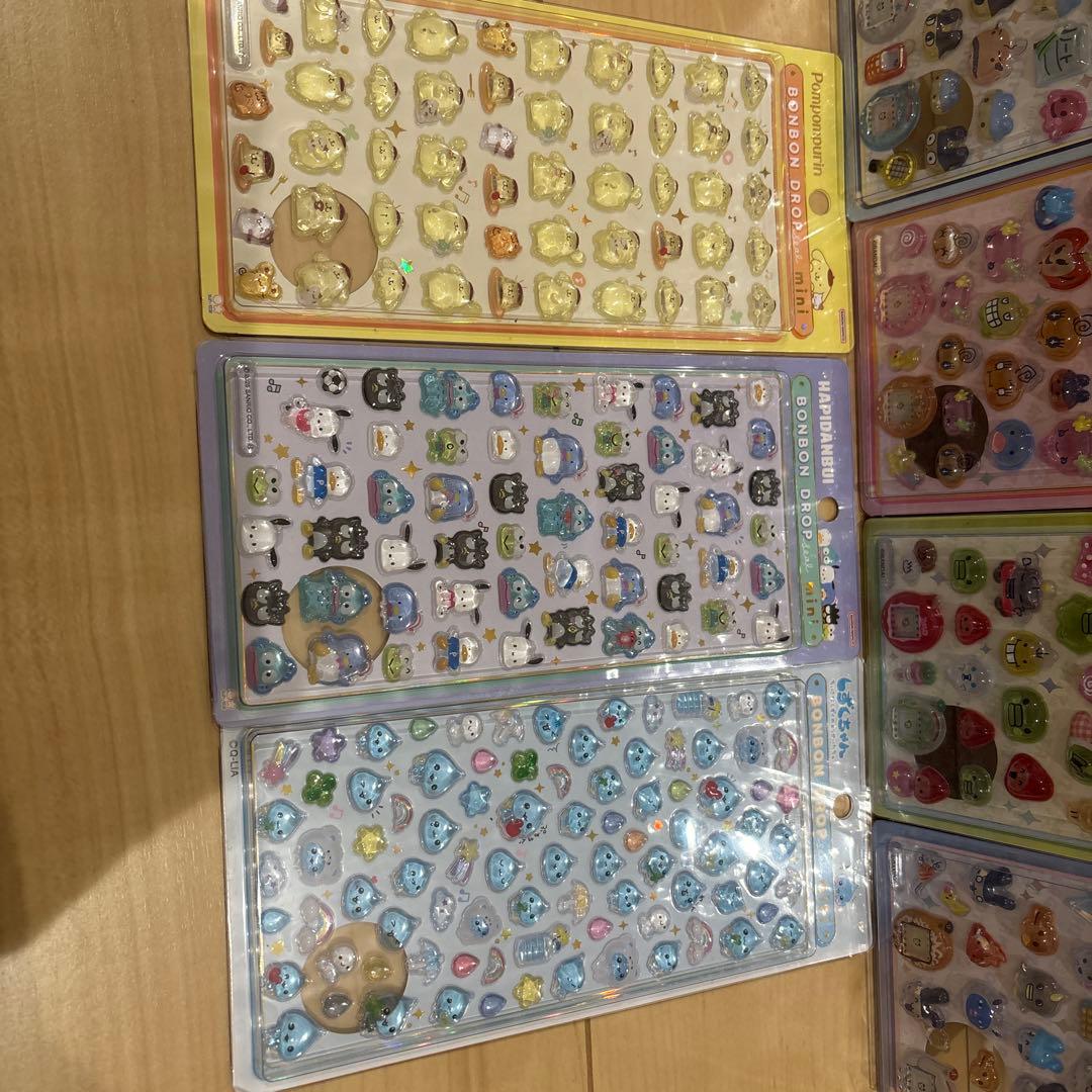 正規品 ボンボンドロップシール たまごっち しずく ポムポムプリン はぴだんぶい