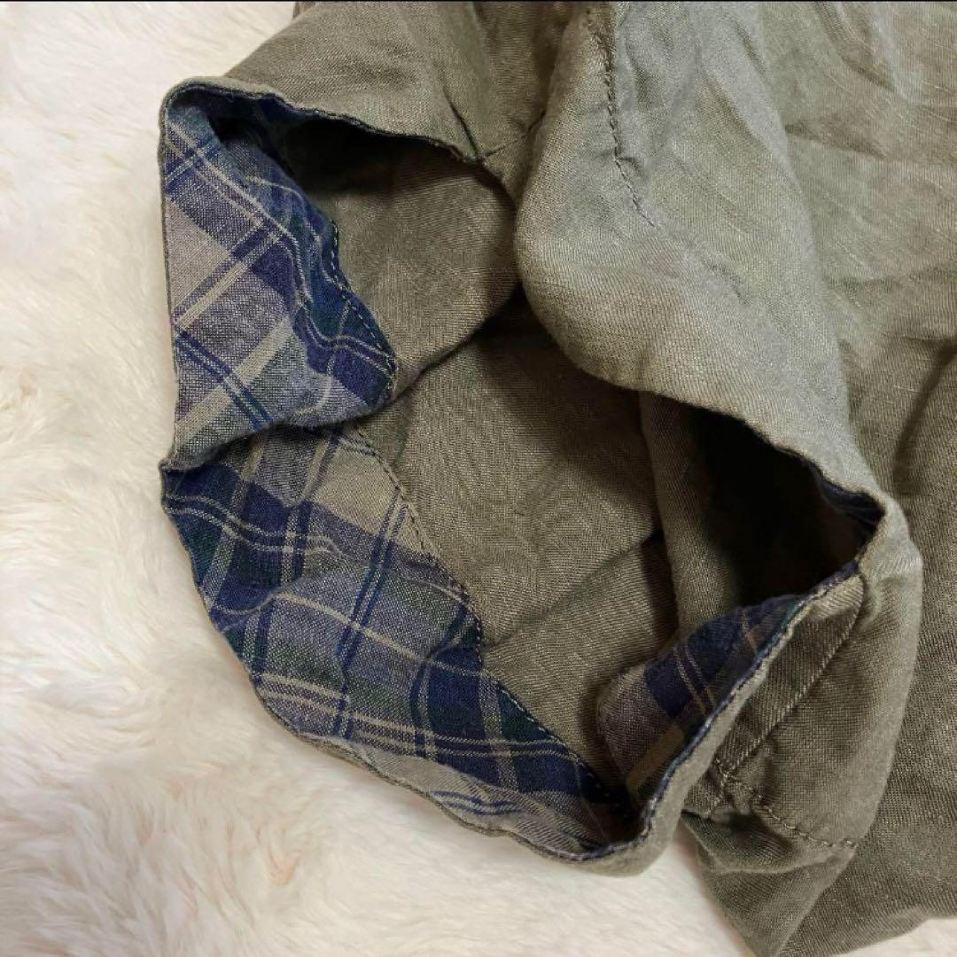 【新品】 ヴィヴィアンウエストウッド リネン混 サルエルパンツ オーブ釦 2 緑