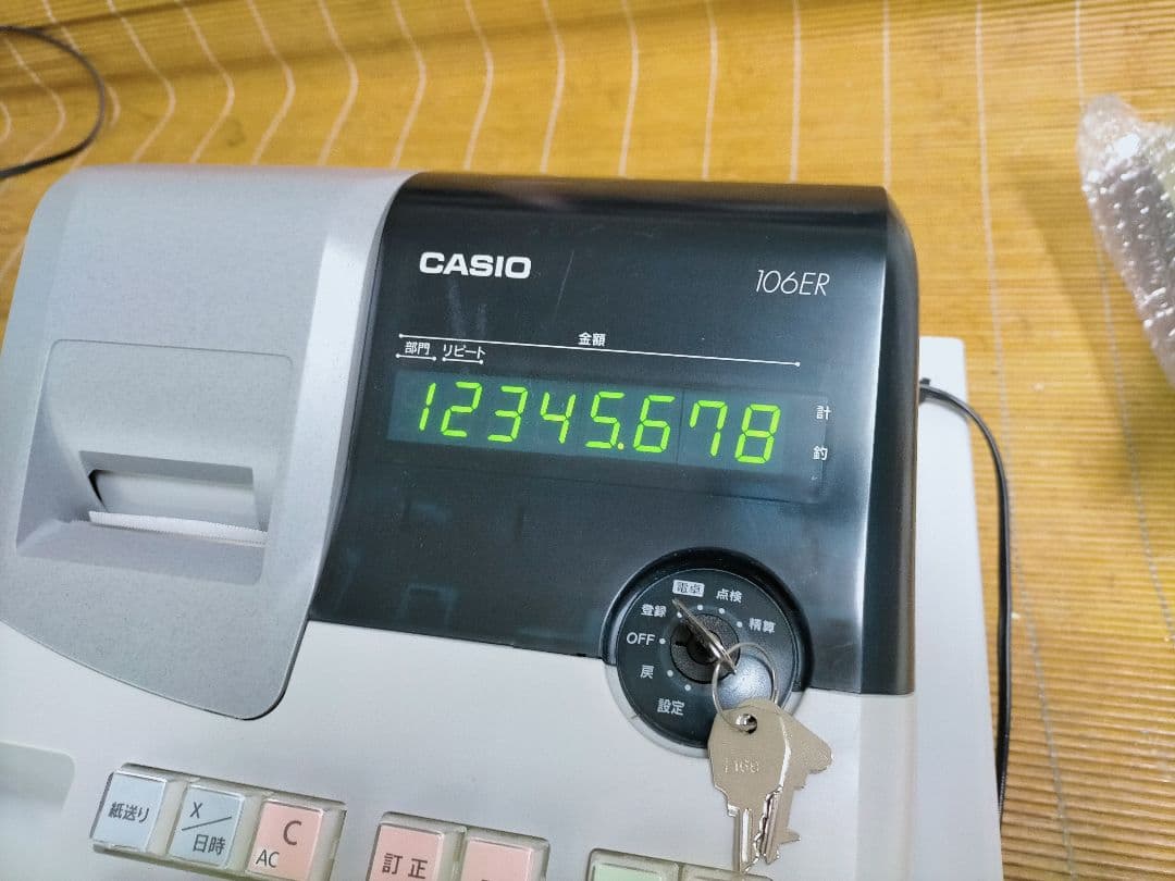 カシオレジスター 106ER 簡単便利特殊 送料込 811122