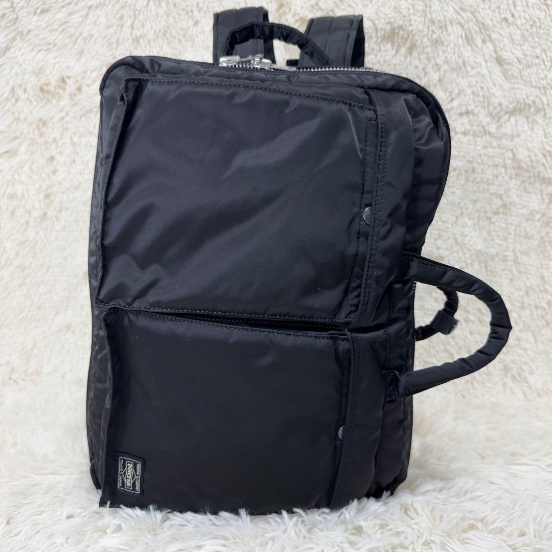 美品 ポーター タンカー 3way ブリーフケース ビジネスバッグ リュック 黒
