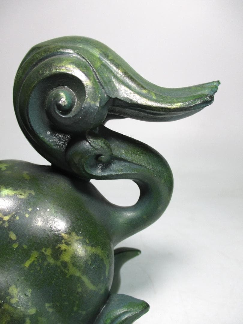 白銅 香炉 計２点 獅子型 正晴 作 ４足耳付 香道具 中国美術