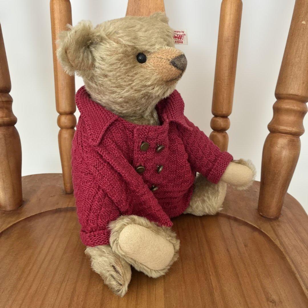 シュタイフ　テディベア　ストラトフォード　限定 30cm 赤セーター