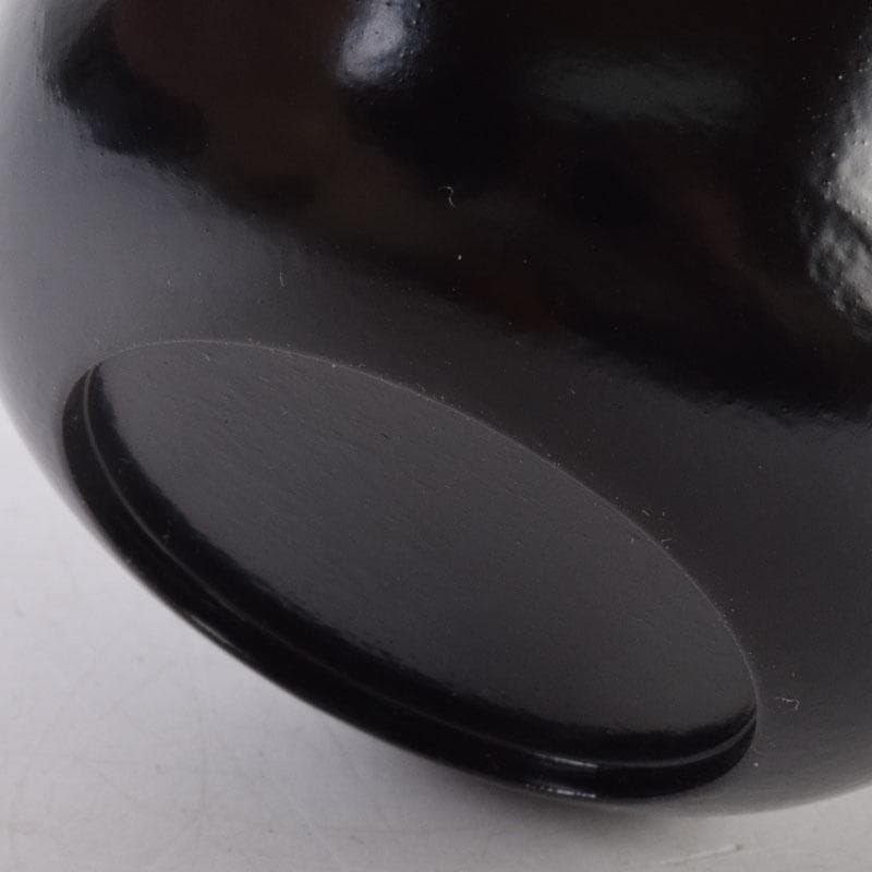 茶道具 黒塗 朱亀蒔絵 不白好 棗 時代箱 V 8509