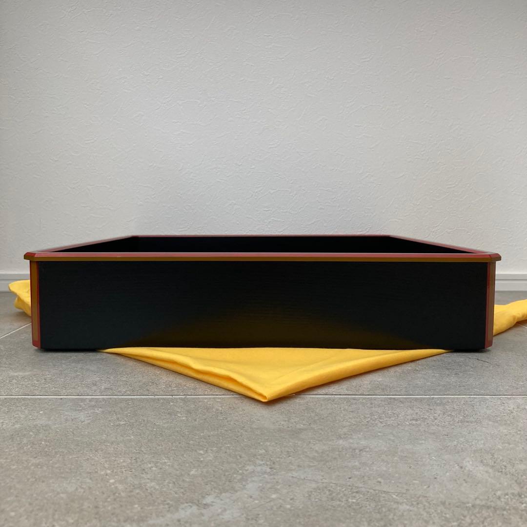 宗徧流 不審庵 総菜盆 46.5cm 漆器 特大お盆