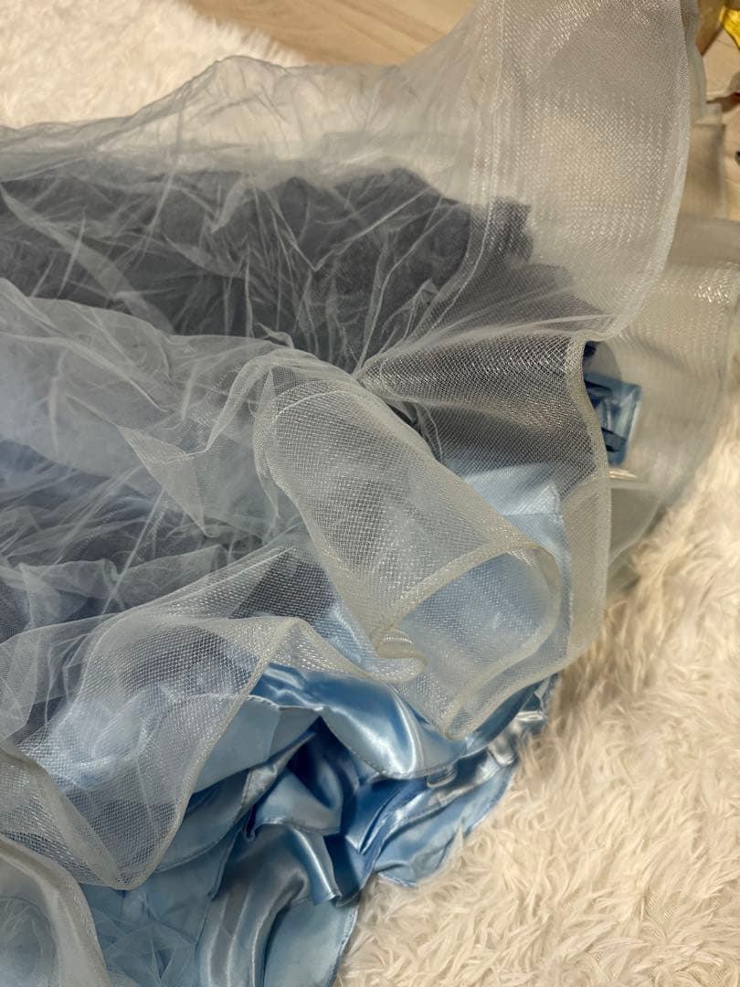 【JEAN MACLEAN/ジャンマクレーン】ロング　バースデードレス　ブルー