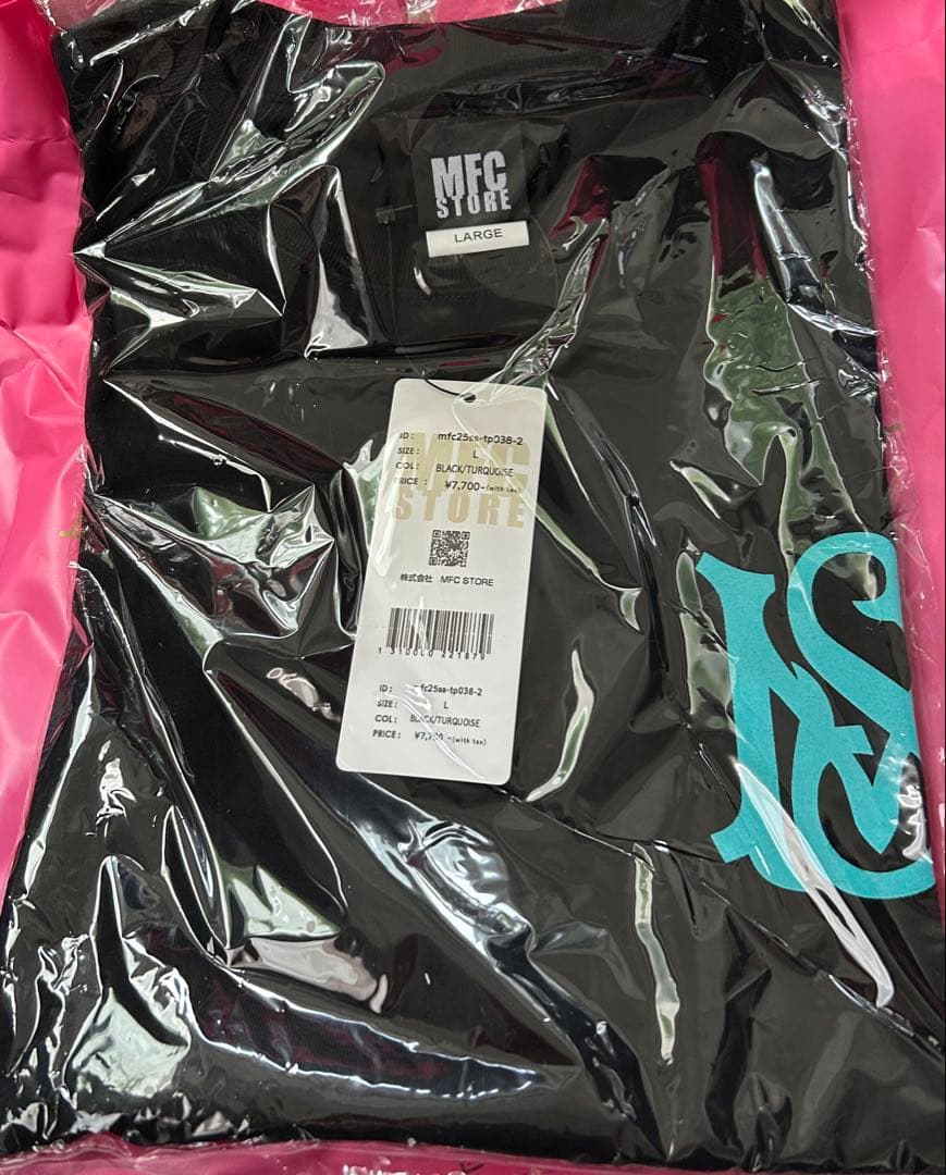 浜崎あゆみ×MFC MFC店舗限定Tシャツ ブラック×ブルー L