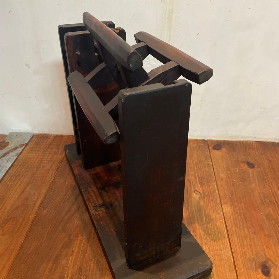 希少 年代物 木製 糸巻き機 本体 ヴィンテージ 古道具 古民家 当時物