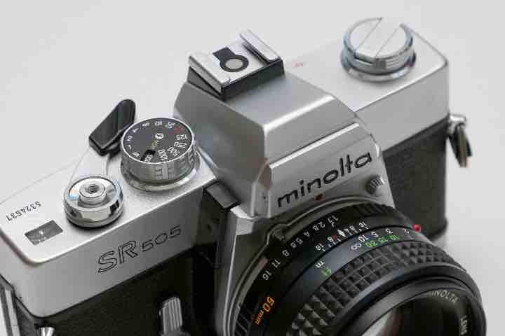 ミノルタ SR505 フィルムカメラオールドレンズ付超超貴重品昭和レトロ