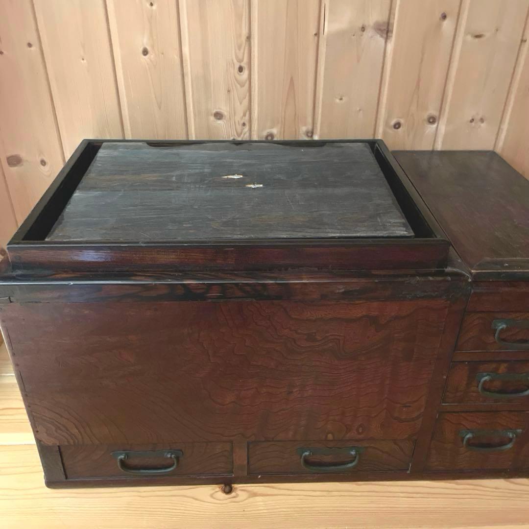 良品】長火鉢 伝統工芸 レトロ アンティーク 古民具 家具 日本伝統