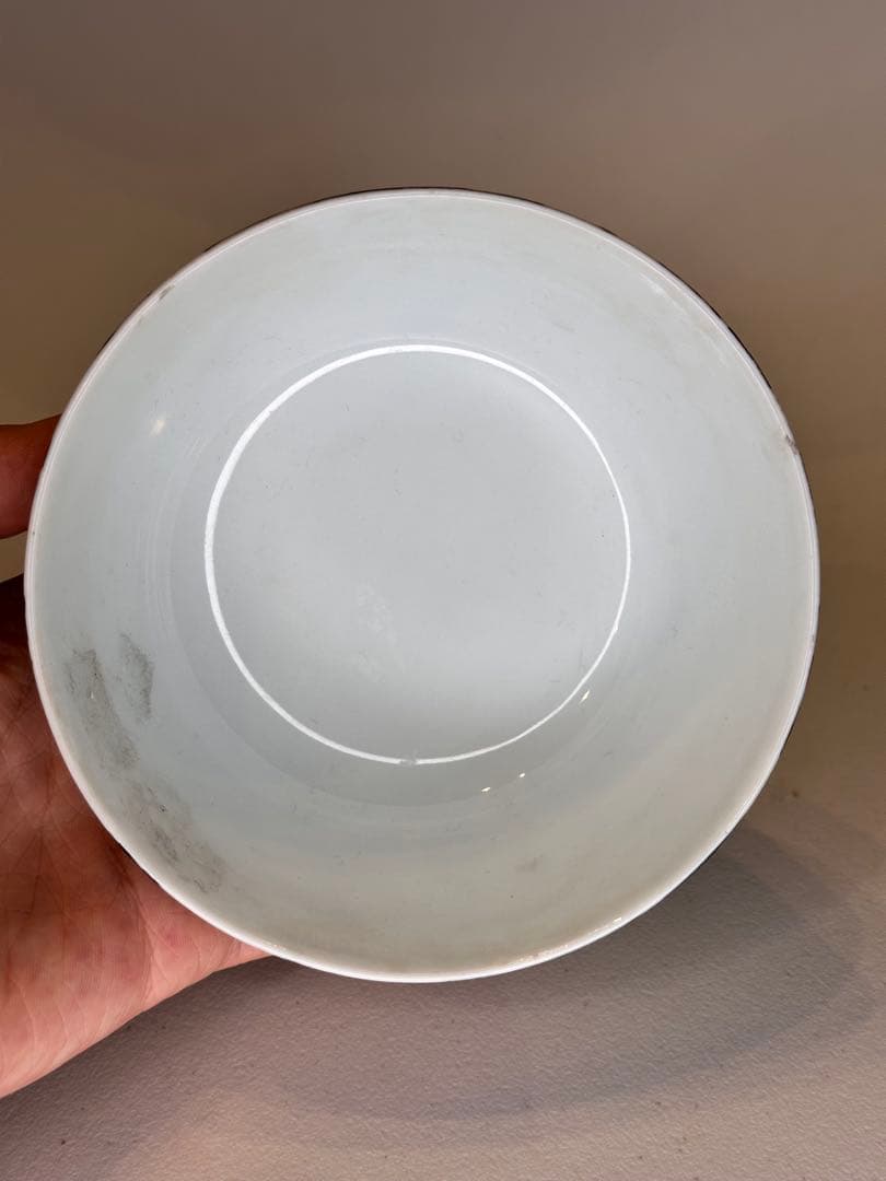 大清光緒年製 底款 彩絵 黒地 百花不落地 萬寿無疆 文様