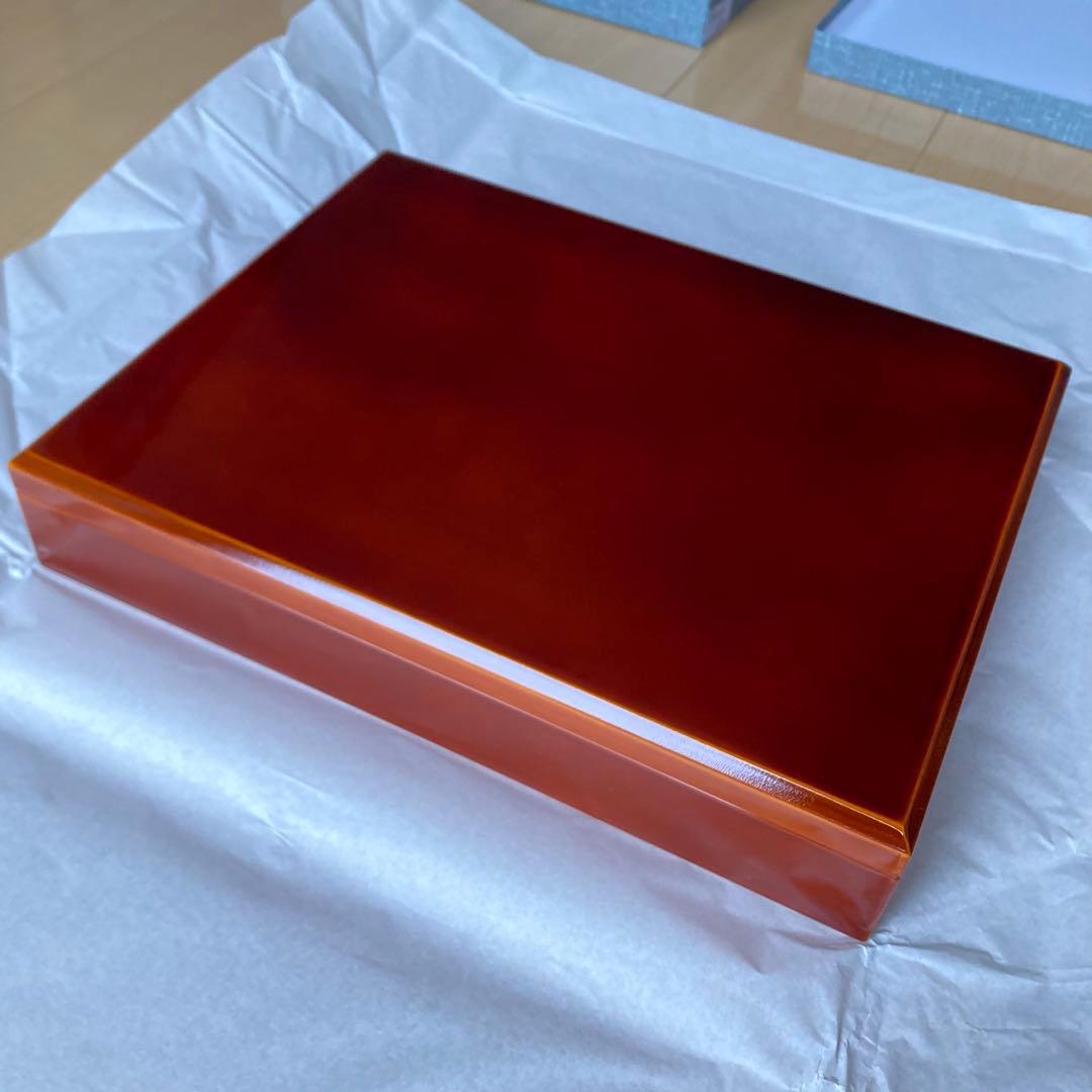 【新品未使用】飛騨春慶塗　文箱　A4版対応　手文庫　書類ケース　伝統工芸品