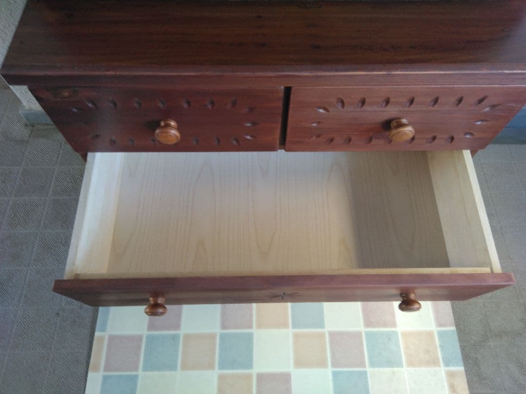 チェスト付きライティングビューロー