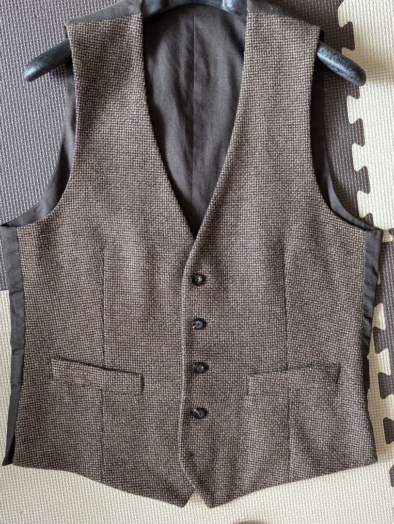 あいさん専用】LARDINI メンズ スーツ ベスト ジレ ブラウン系 - メルカリ