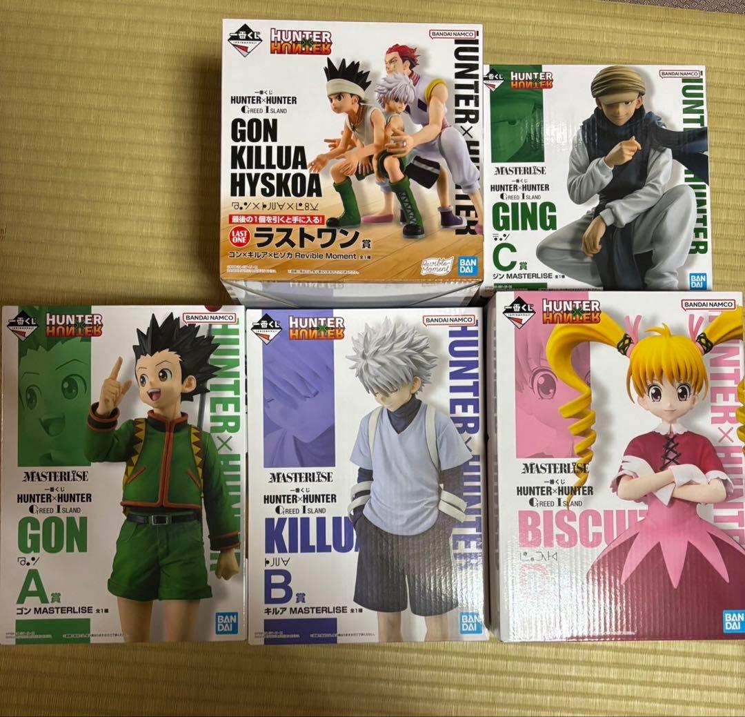 HUNTER×HUNTER 1番くじA,B,C,D,ラストワン5体セット