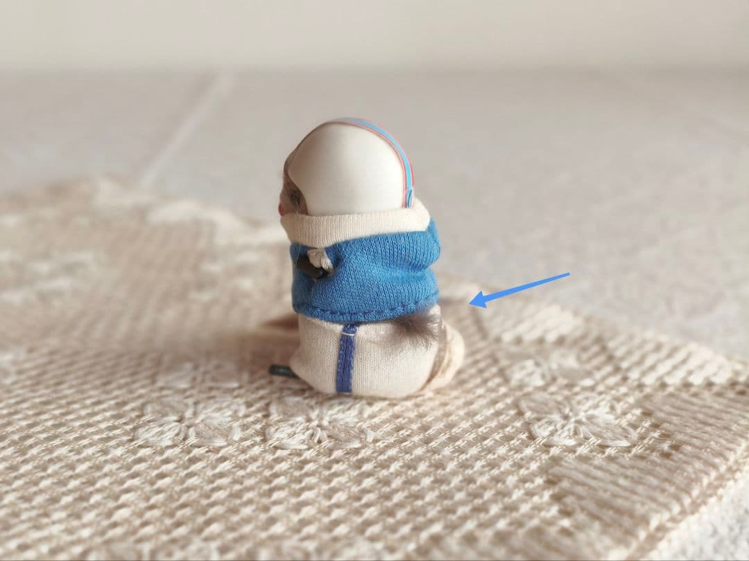 vintage figure ❀ふんわり可愛い ラグビー選手の ネズミくん チーズ