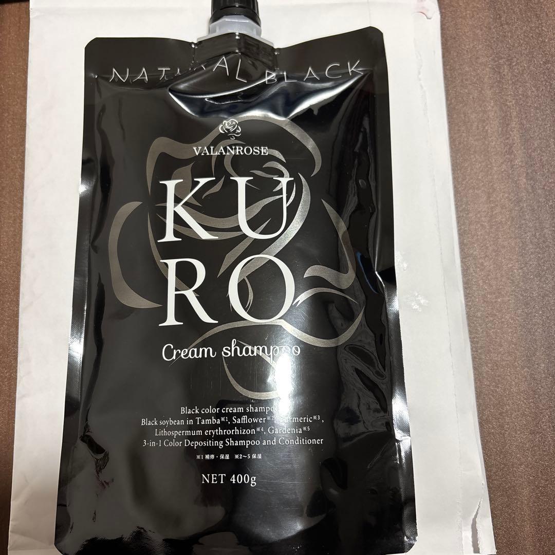 未使用】KURO クリームシャンプー ナチュラルブラック - メルカリ