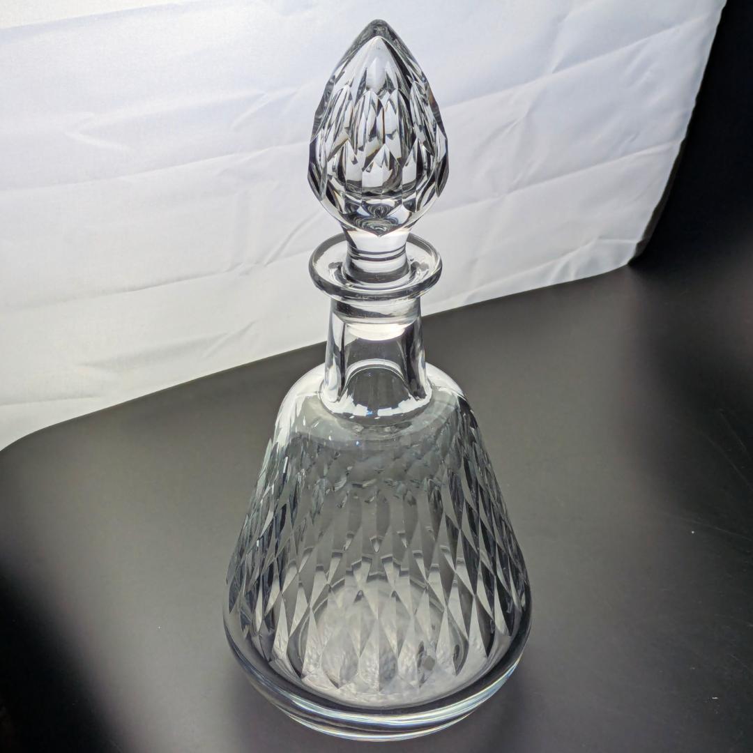 バカラ アルマニャック ダイヤカット デキャンタ 仏ヴィンテージ 刻印