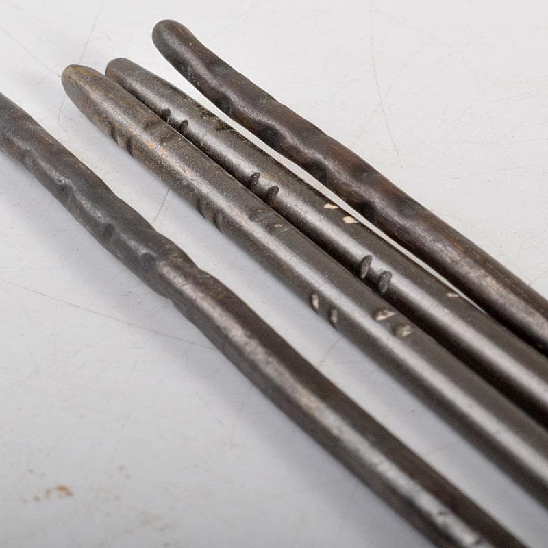 茶道具　銅製　火箸　風炉用　箱付　二点まとめて　C　6497