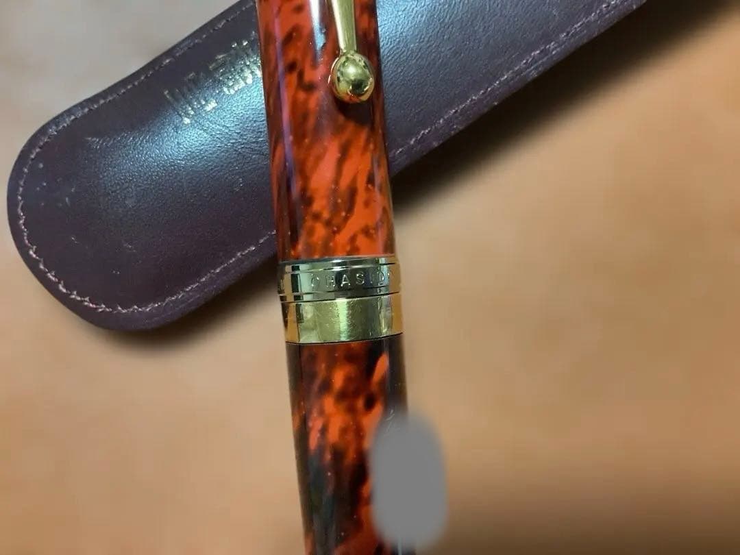 大橋堂　万年筆　エボナイト　ペン先21K ケースつき