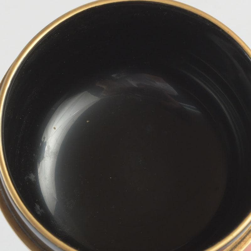 茶道具 山中塗 中村宗悦作 霞雲錦蒔絵 平棗 共箱 V 9305