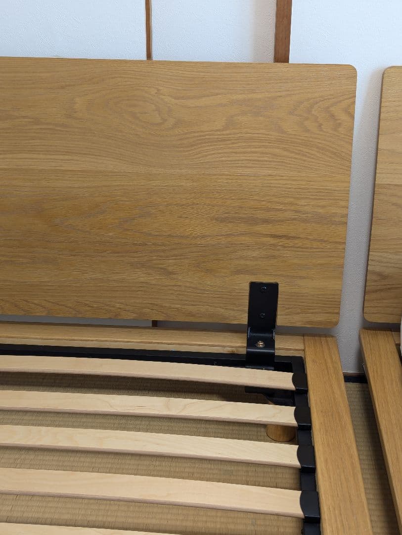 無印　ベッドフレーム　シングル　オーク