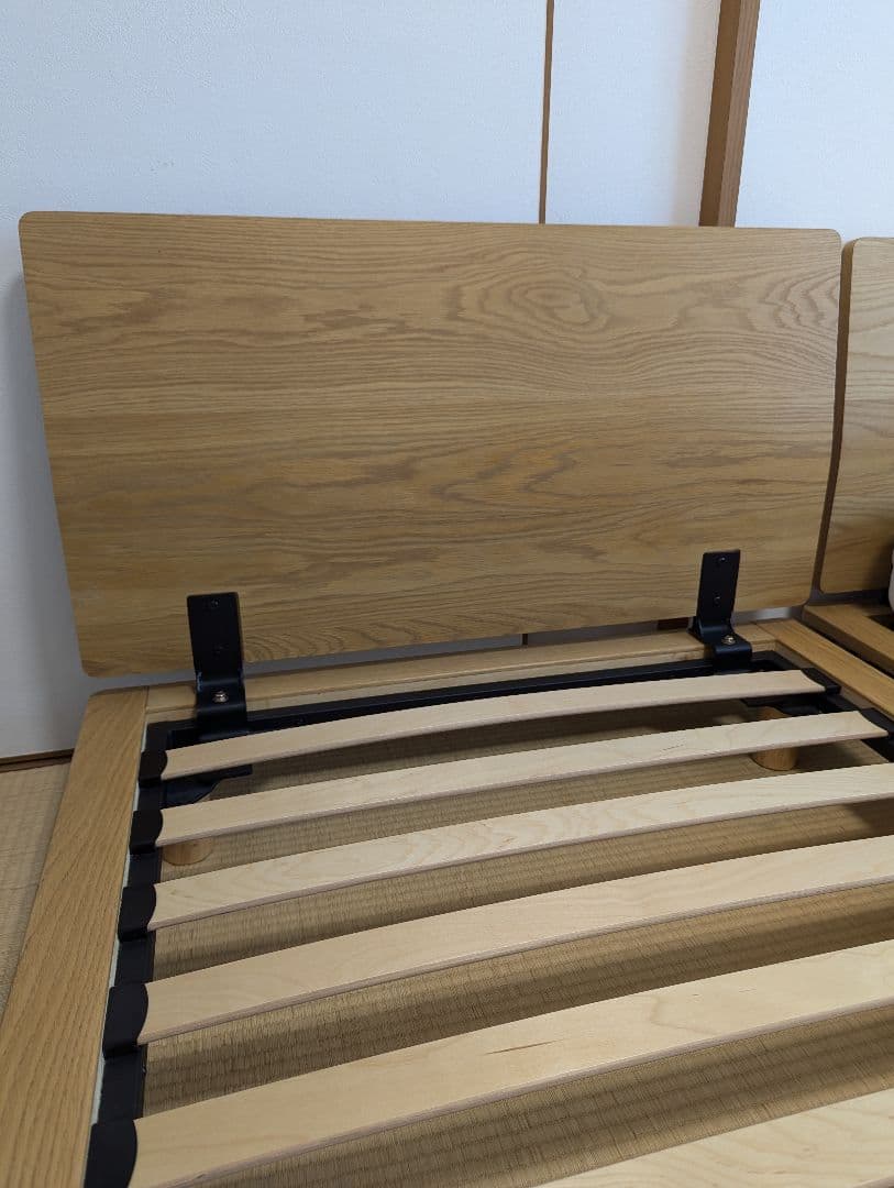 無印　ベッドフレーム　シングル　オーク