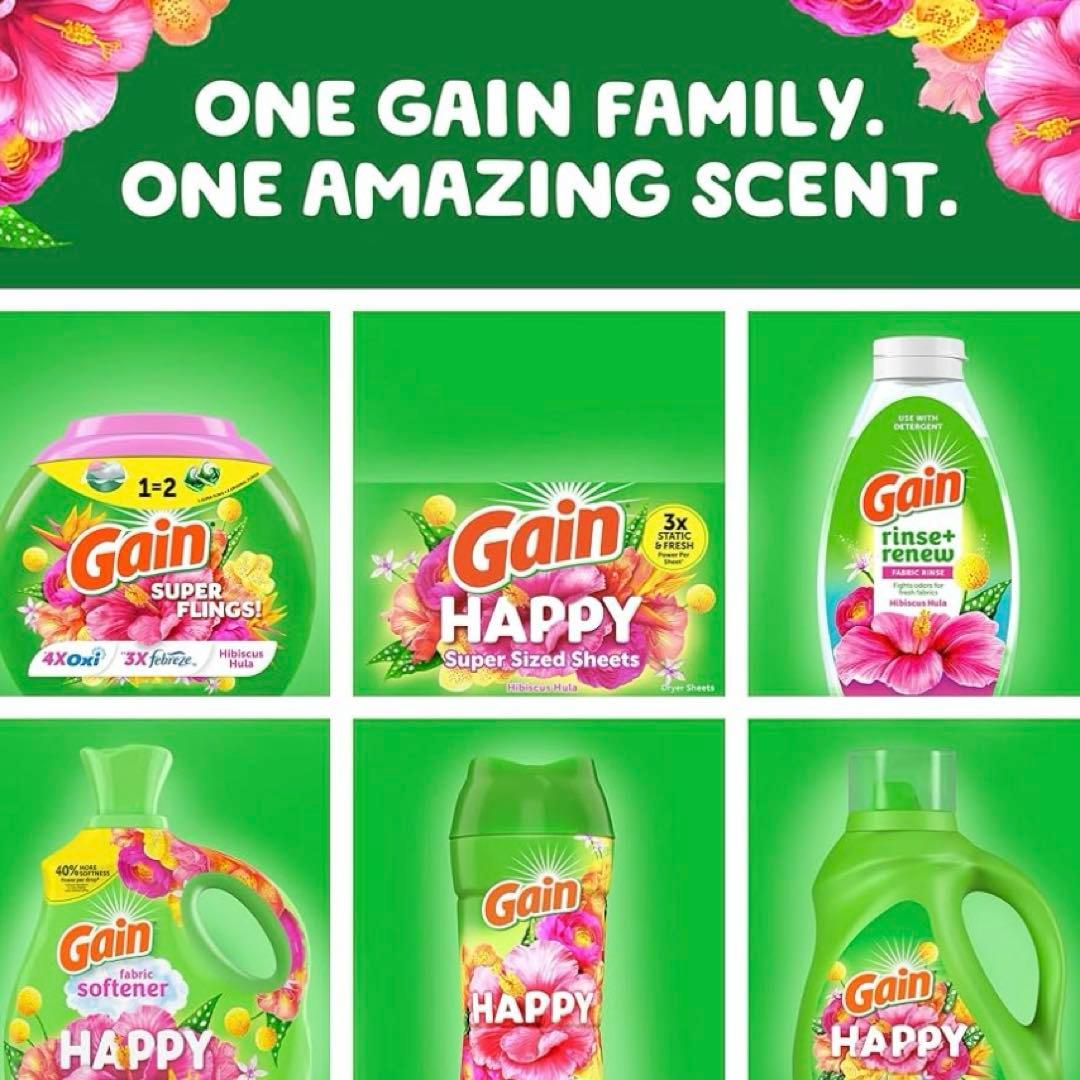 新品Gain ゲイン洗濯洗剤ジェルボール32個1.42kgアメリカ洗剤 - メルカリ