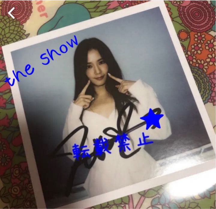 BLACKPINK ジス 直筆サイン THE SHOW ブラックピンク