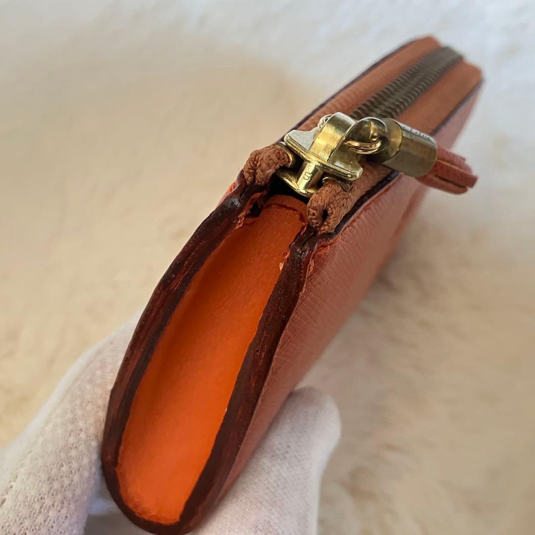 【極美品！】Felisi 965/1/SI キーポーチ ケース　オレンジ