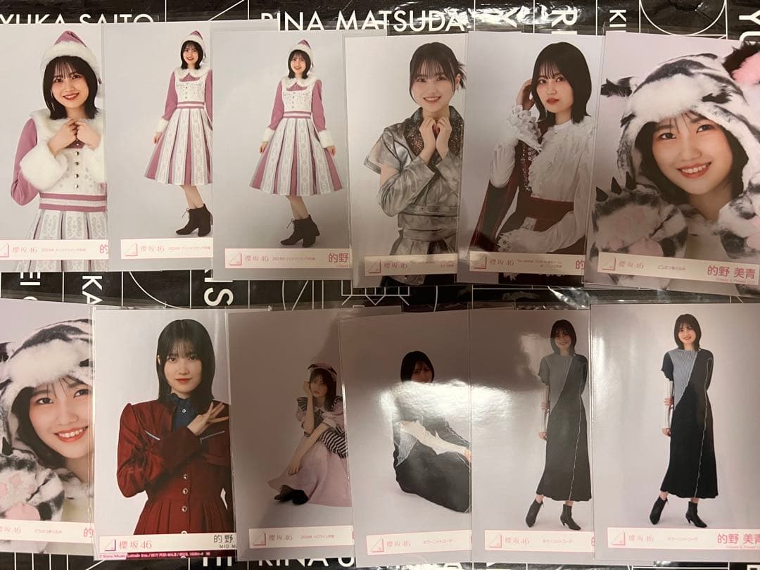 ◎櫻坂46 的野美青　生写真　185枚　コンプ7種　お値下げ