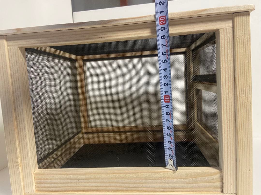 木製虫かご メッシュ窓付き 送料込み