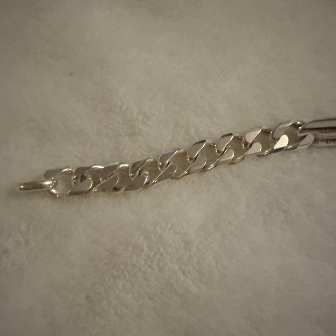 【美品】GUCCI シルバーチェーンブレスレット