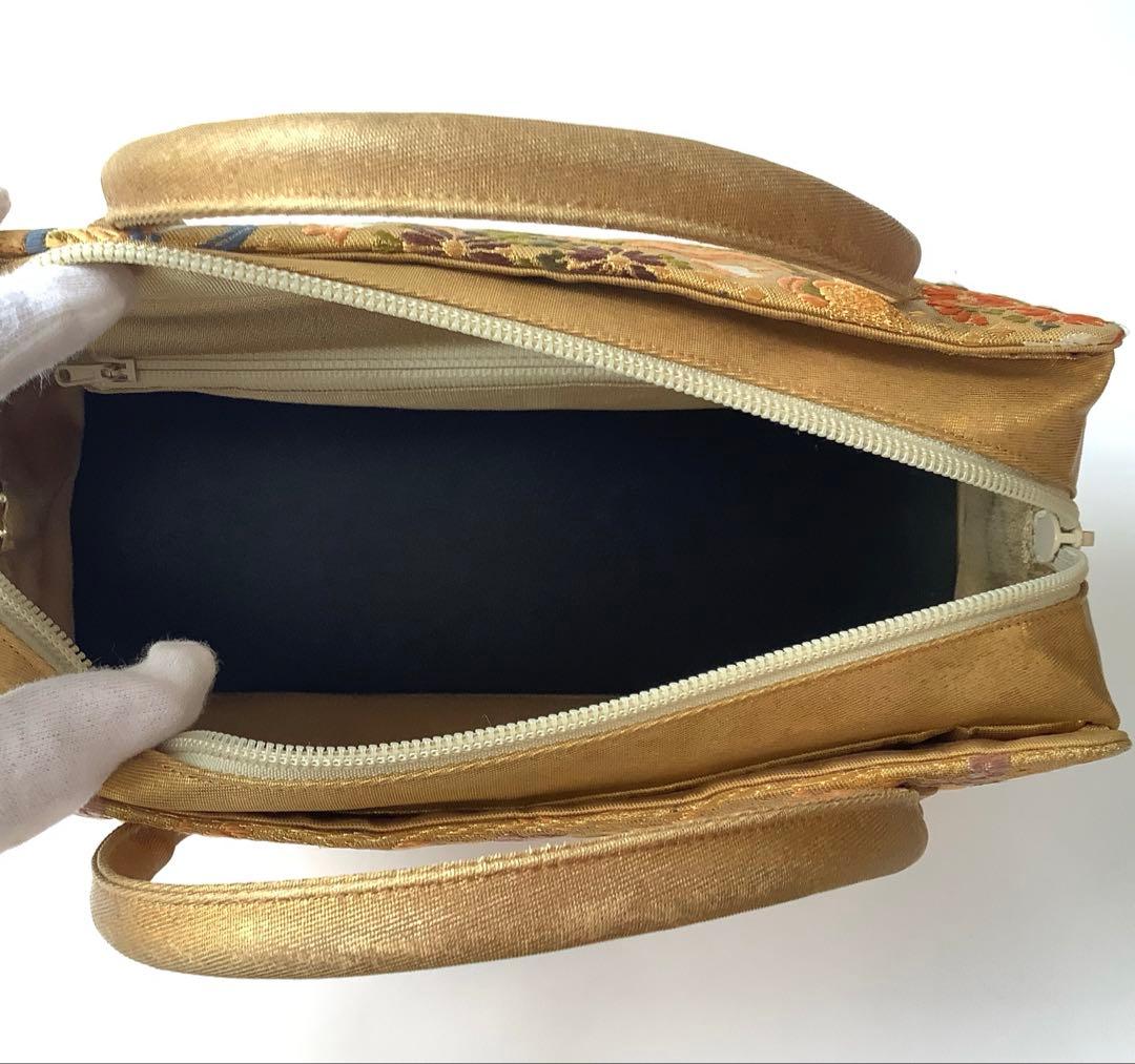 利休バッグ★和装バッグ★ゴールド