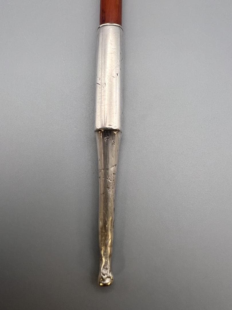 銀製　煙管　キセル　カッパ図　銀細工　アンティーク　重量約40g