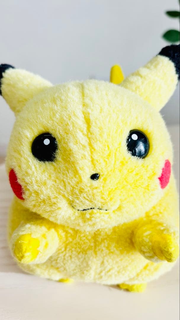 初期ピカチュウ　ぬいぐるみTOMY 顔バランス良 紙タグあり 動作確認済み