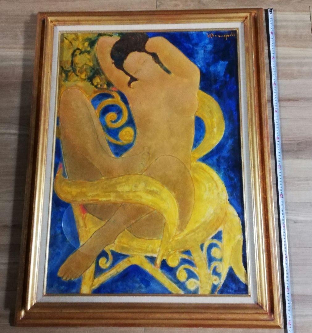 アラン・ボンヌフォア Alain Bonnefoit 肉筆油絵 一点もの 真筆 アラン