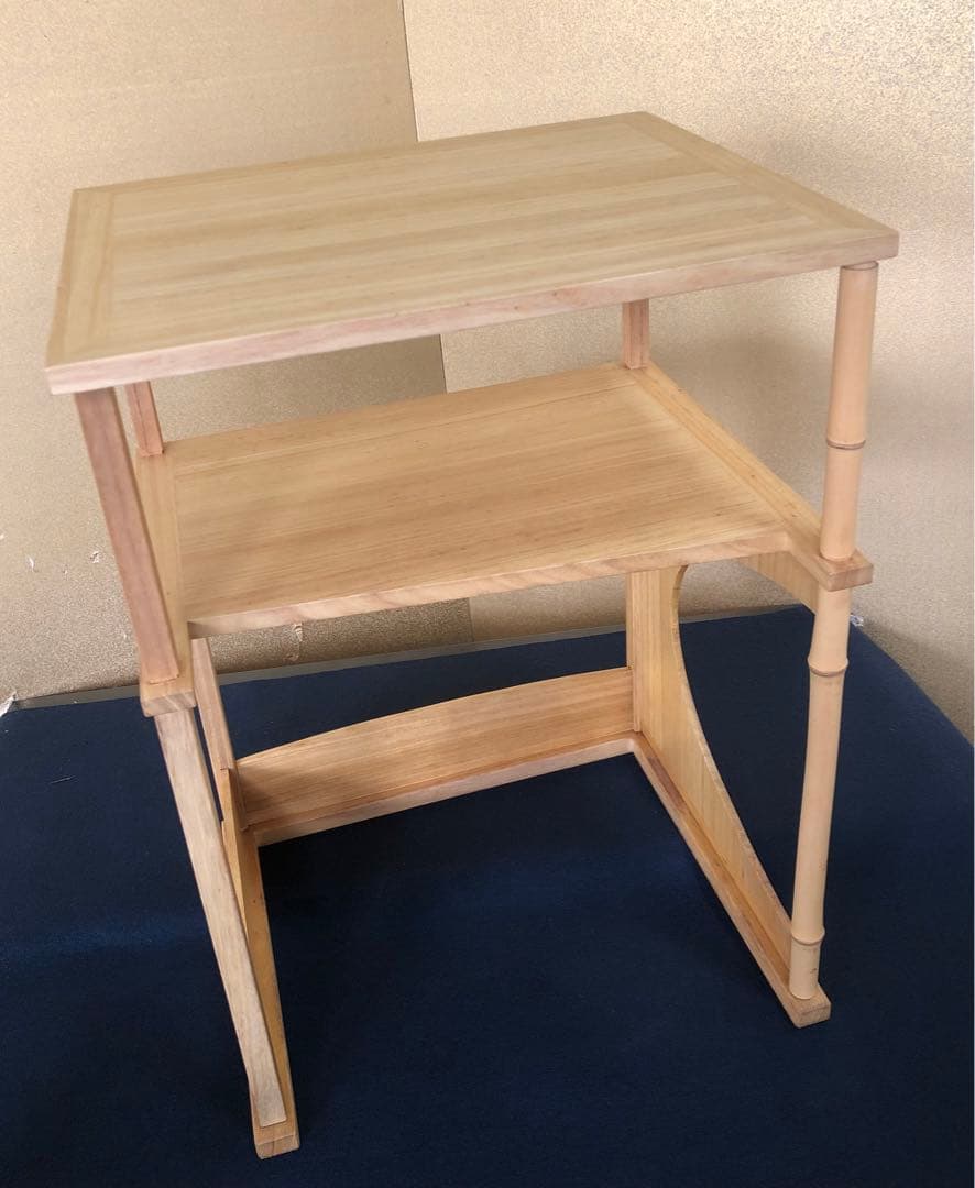 《レ》茶道具 猿臂棚 えんび棚 組立式 田原一斎作 元箱　251121え5