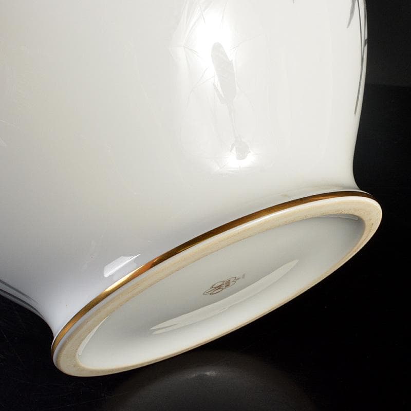 大倉陶園　OKURA　金蝕　花文　花瓶　花入　V　5816C