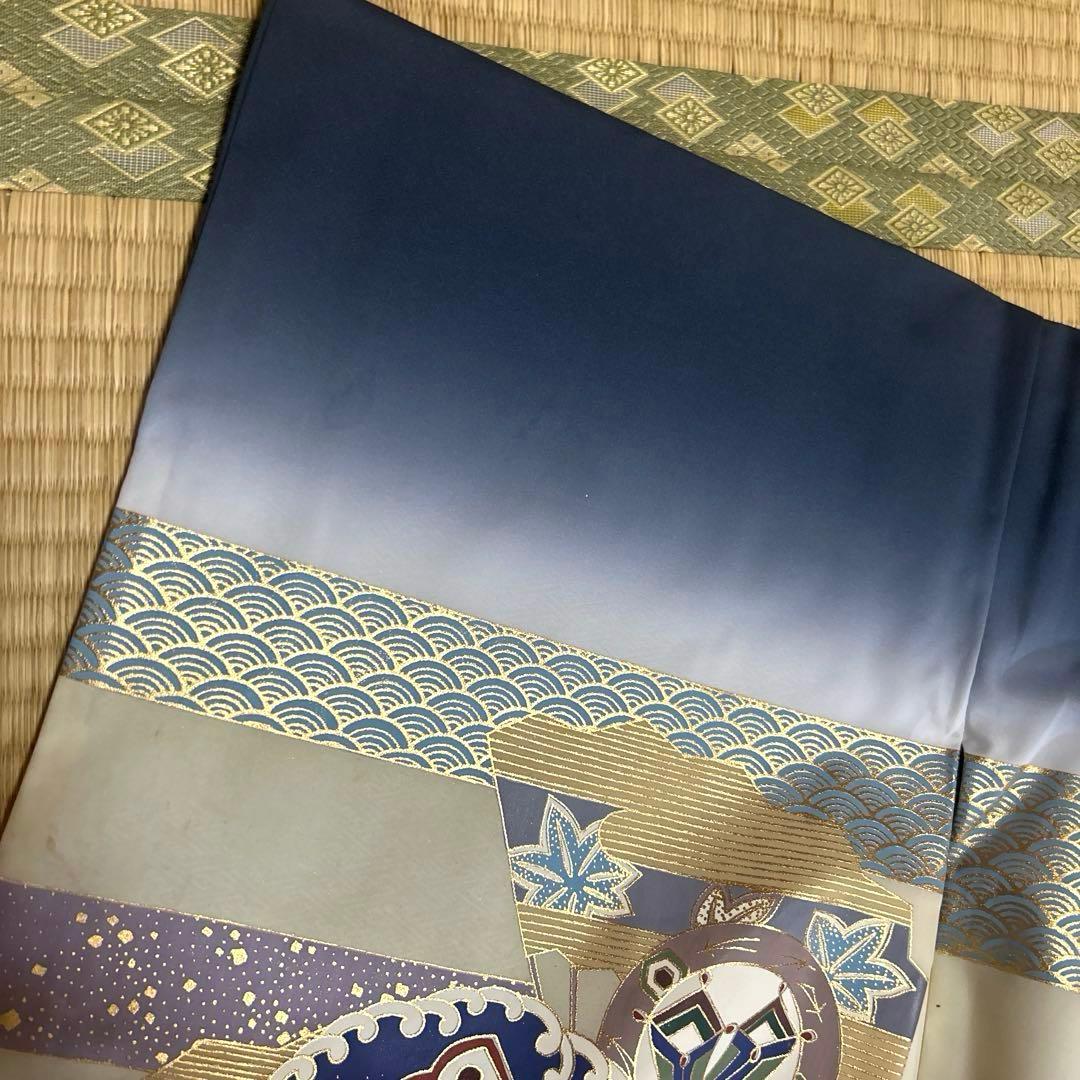 5歳　袴セット　七五三　フルセット　ネイビー