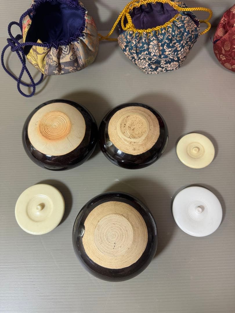 2760 茶道具 茶入 3客 仕服付