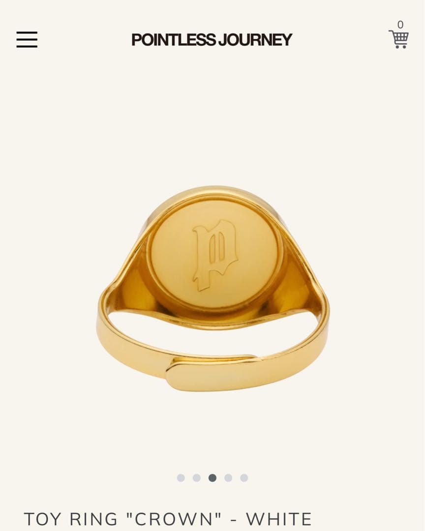 Pointless Journey 王冠デザインリング M109372386どこで 買