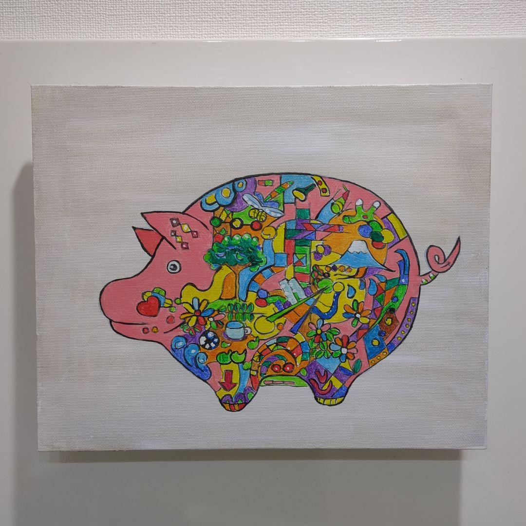 抽象画　絵画　作品名　まもるもの