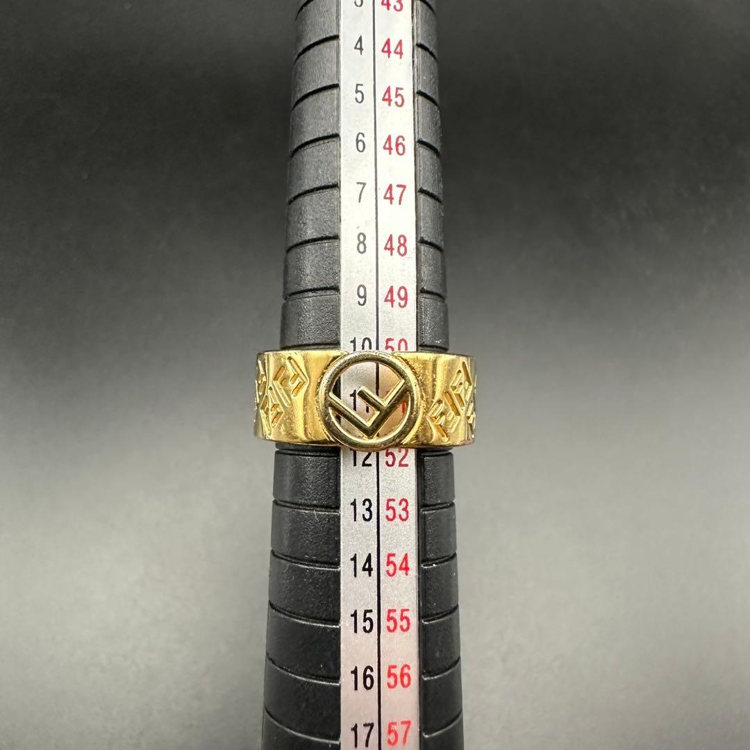 極美品✨　FENDI　フェンディ　リング　指輪　エフイズ　ゴールド　1568